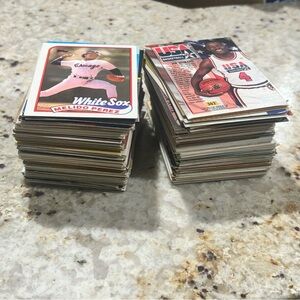 Vintage Sports Trading Cards Collection big lot basket ball baseball cards